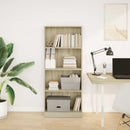 bogreol 60x24x143 cm konstrueret træ sonoma-eg