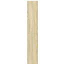 bogreol 60x24x143 cm konstrueret træ sonoma-eg