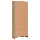 bogreol 60x24x143 cm konstrueret træ egetræsfarve