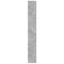 bogreol 60x24x176 cm konstrueret træ betongrå