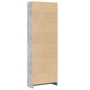 bogreol 60x24x176 cm konstrueret træ betongrå