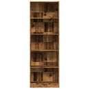 bogreol 60x24x176 cm konstrueret træ antikt træ