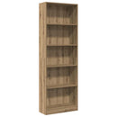 bogreol kunstnerisk eg 60x24x176 cm konstrueret træ