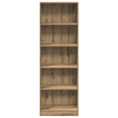 bogreol kunstnerisk eg 60x24x176 cm konstrueret træ