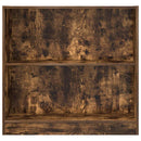 bogreol 80x24x76 cm konstrueret træ røget egetræsfarve