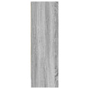 bogreol 80x24x76 cm konstrueret træ grå sonoma-eg