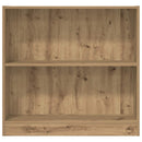 bogreol 80x24x76 cm konstrueret træ egetræsfarve