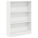 bogreol 80x24x109 cm konstrueret træ hvid