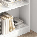 bogreol 80x24x109 cm konstrueret træ hvid