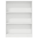 bogreol 80x24x109 cm konstrueret træ hvid