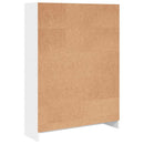 bogreol 80x24x109 cm konstrueret træ hvid