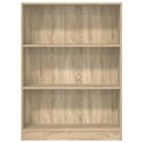 bogreol 80x24x109 cm konstrueret træ sonoma-eg