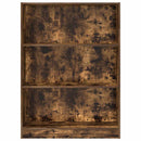 bogreol 80x24x109 cm konstrueret træ røget egetræsfarve