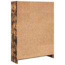 bogreol 80x24x109 cm konstrueret træ røget egetræsfarve