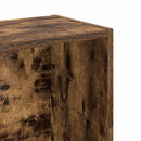 bogreol 80x24x109 cm konstrueret træ røget egetræsfarve