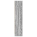 bogreol 80x24x109 cm konstrueret træ grå sonoma-eg