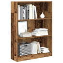 bogreol 80x24x109 cm konstrueret træ antikt træ