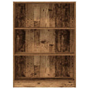 bogreol 80x24x109 cm konstrueret træ antikt træ