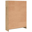 bogreol 80x24x109 cm konstrueret træ egetræsfarve