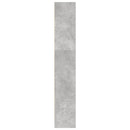 bogreol 80x24x143 cm konstrueret træ betongrå