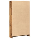 bogreol 80x24x143 cm konstrueret træ antikt træ