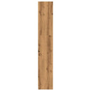 bogreol 80x24x143 cm konstrueret træ egetræsfarve