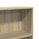 bogreol Sonoma eg 80x24x176 cm konstrueret træ