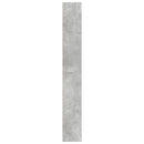 bogreol 80x24x176 cm konstrueret træ betongrå