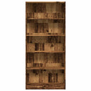bogreol 80x24x176 cm konstrueret træ antikt træ