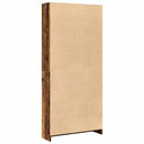 bogreol 80x24x176 cm konstrueret træ antikt træ