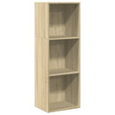 bogreol 40x30x114 cm konstrueret træ sonoma-eg