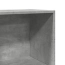 bogreol 40x30x114 cm konstrueret træ betongrå
