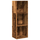 bogreol 40x30x114 cm konstrueret træ antikt træ