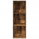 bogreol 40x30x114 cm konstrueret træ antikt træ