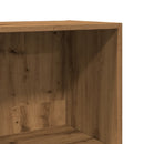 bogreol 40x30x114 cm konstrueret træ egetræsfarve