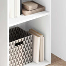 bogreol 40x30x152 cm konstrueret træ hvid