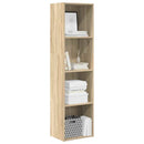 bogreol 40x30x152 cm konstrueret træ sonoma-eg