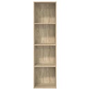 bogreol 40x30x152 cm konstrueret træ sonoma-eg