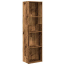 bogreol 40x30x152 cm konstrueret træ gammelt trælook