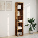 bogreol 40x30x189 cm konstrueret træ gammelt trælook