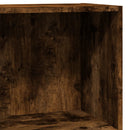 bogreol 60x30x77 cm konstrueret træ røget egetræsfarve