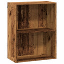 bogreol 60x30x77 cm konstrueret træ gammelt trælook