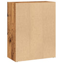bogreol 60x30x77 cm konstrueret træ gammelt trælook