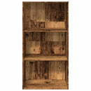 bogreol 60x30x114 cm konstrueret træ antikt træ
