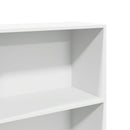 bogreol 60x30x152 cm konstrueret træ hvid