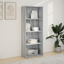 bogreol 60x30x152 cm konstrueret træ grå sonoma-eg