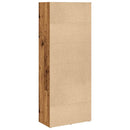 bogreol 60x30x152 cm konstrueret træ antikt træ