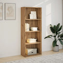 bogreol 60x30x152 cm konstrueret træ kunsteg