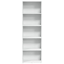bogreol 60x30x189 cm konstrueret træ hvid