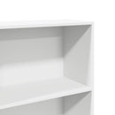 bogreol 60x30x189 cm konstrueret træ hvid